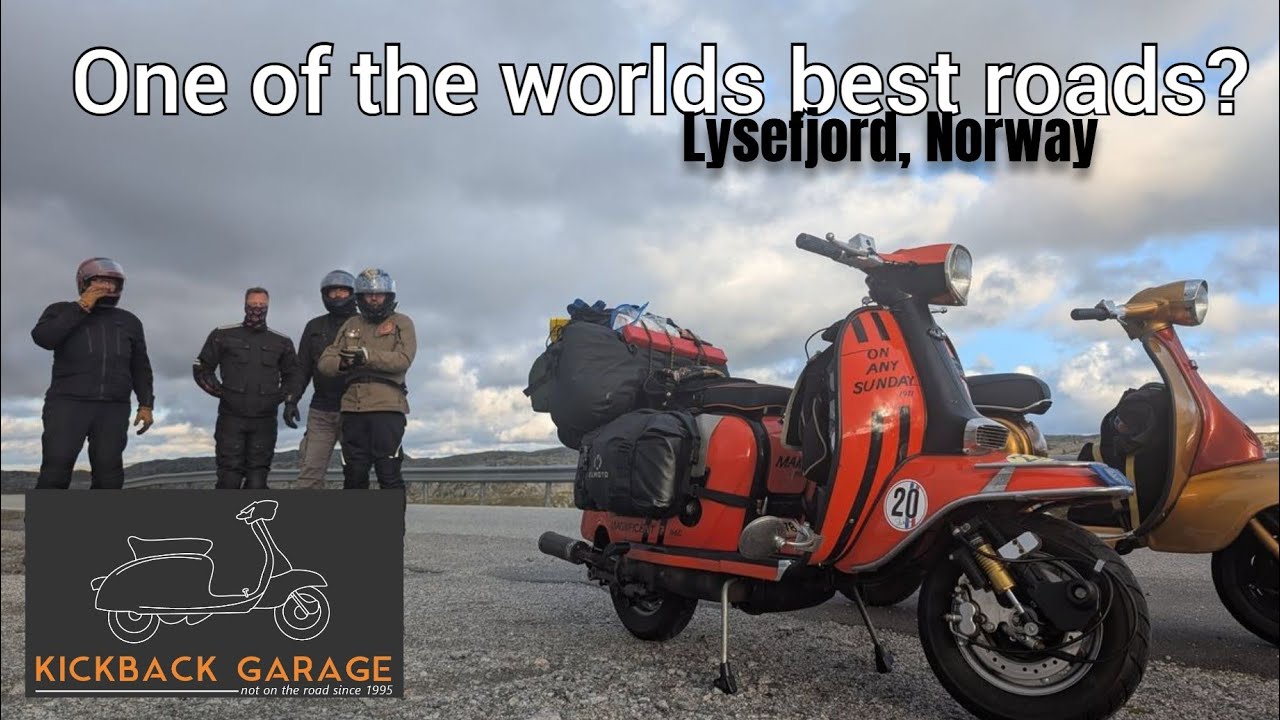Lysefjord on #lambretta #norway #kickbackgarage