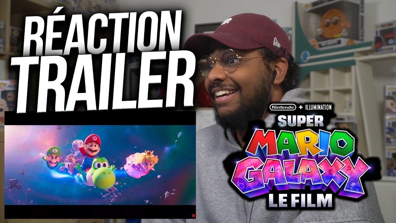 RÉACTION au TRAILER de SUPER MARIO GALAXY, le film !