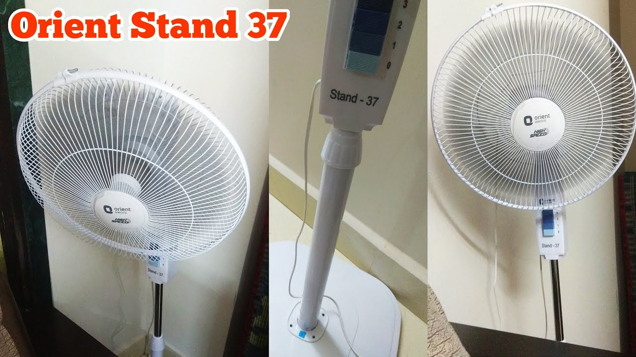 Orient Stand 37 Fan Unboxing & Fitting | High Speed Pedestal Fan 2000 RPM by Orient
