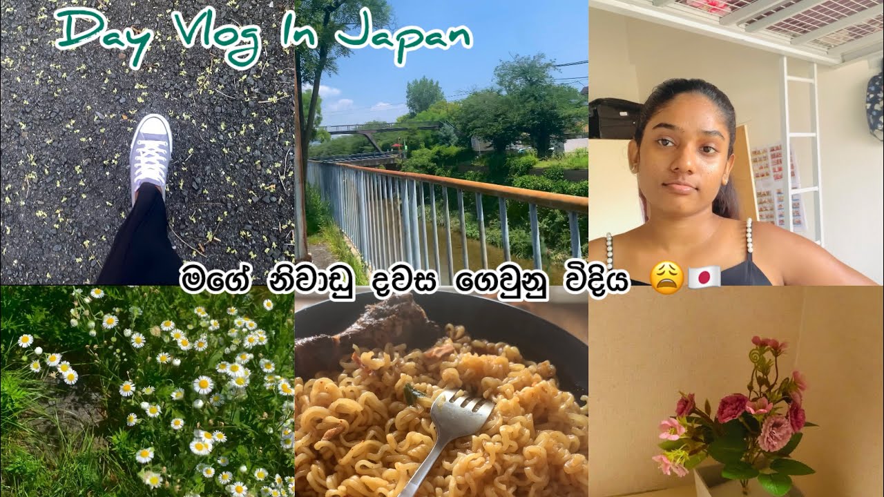 පොඩ්ඩක් පරක්කු උනා 😩🙏DAY VLOG !! SHOPPING 🛒 / COOKING 👨‍🍳 / MY GARDEN 🍃( 休みの日は🎌)