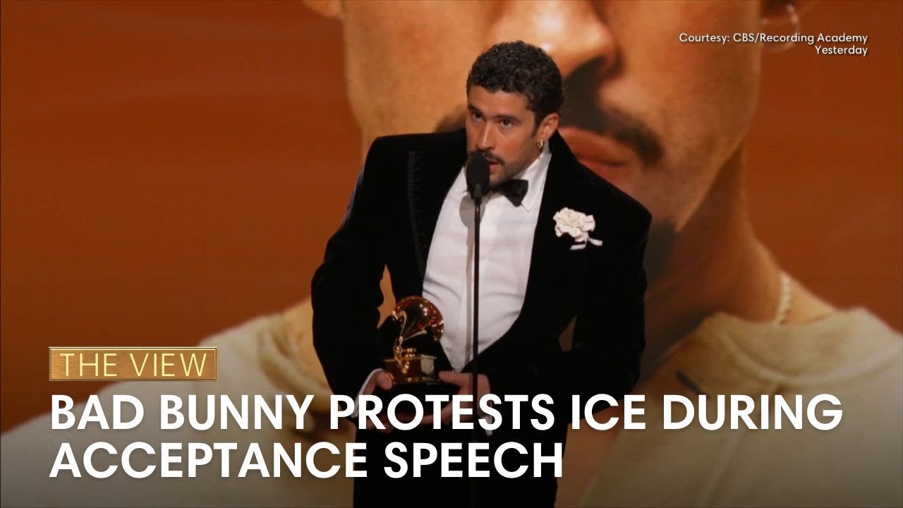 Bad Bunny Protests ICE During Acceptance Speech | The View