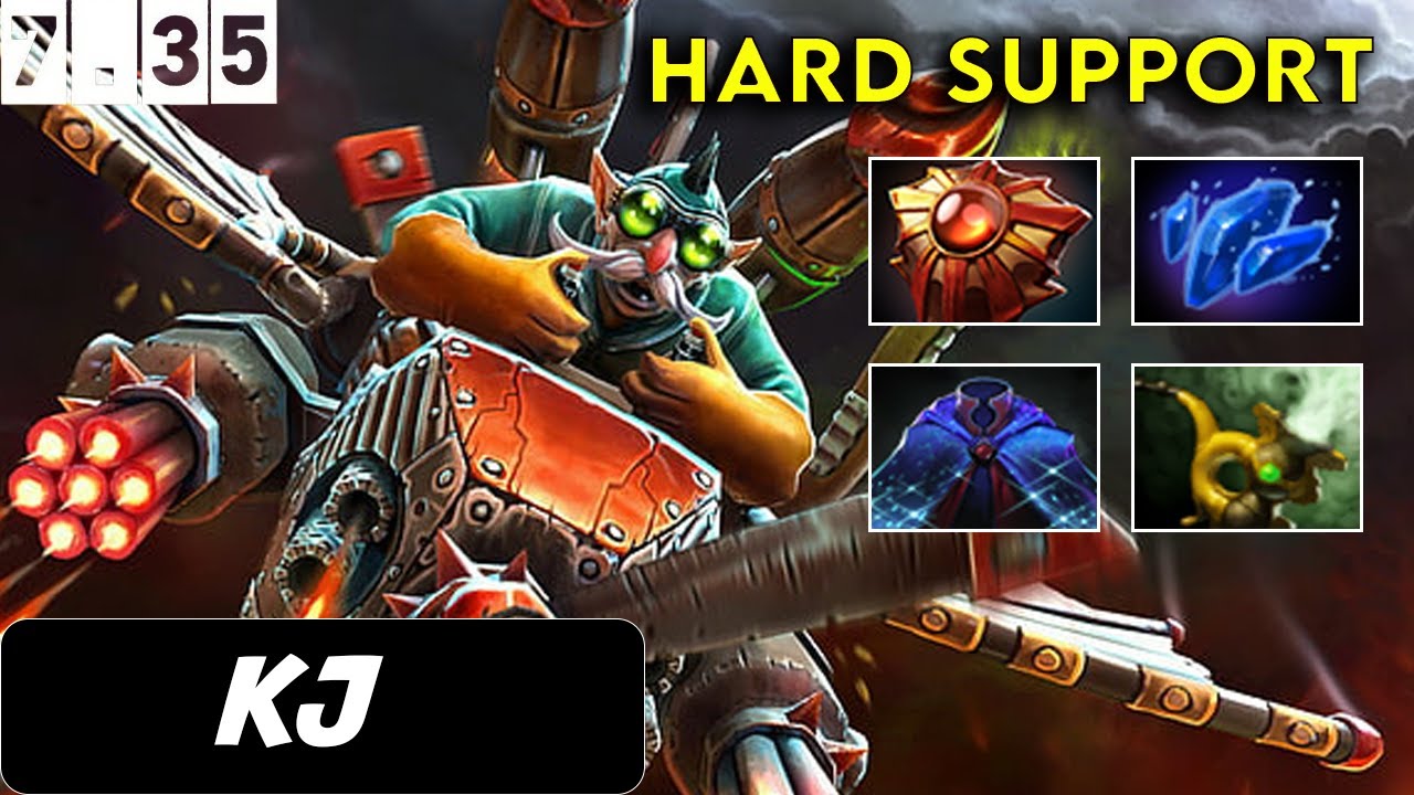 KJ Gyrocopter Hard Support - Dota 2 Patch 7.345 Pro Gameplay
