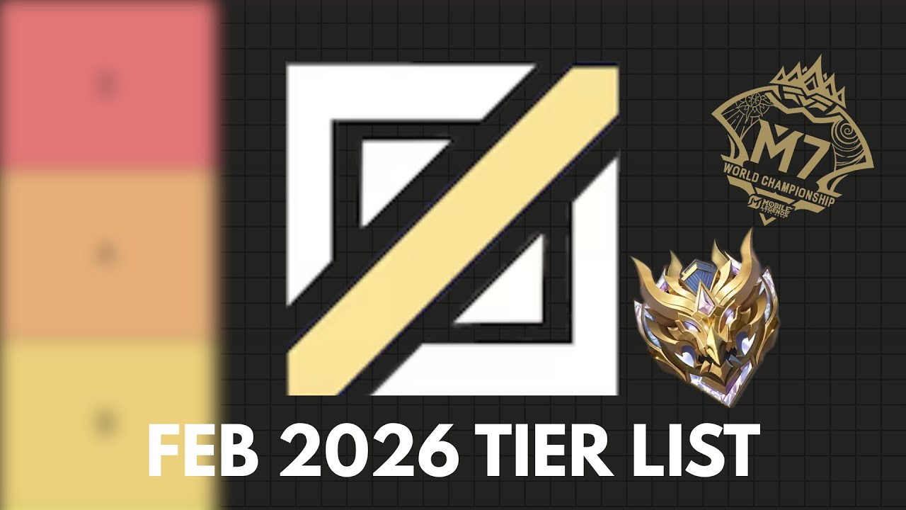 FEBRUARY 2026 MLBB TIER LIST (PRO PLAY) - MID LANE (3/5)