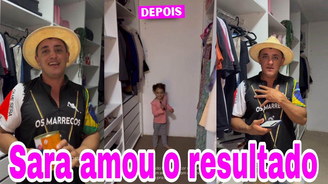 🌟 Sara Kellen colocou carpete no closet+amou o resultado 
