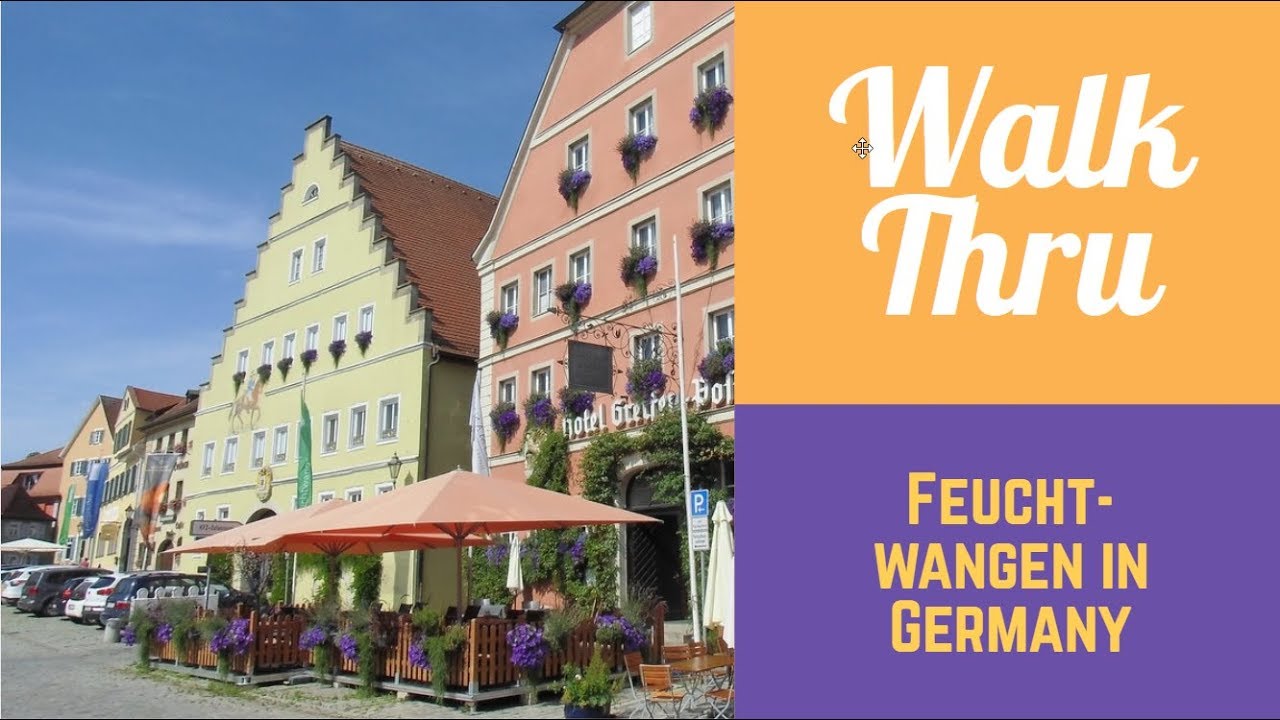 Walking through: Feuchtwangen in Bayern in GERMANY