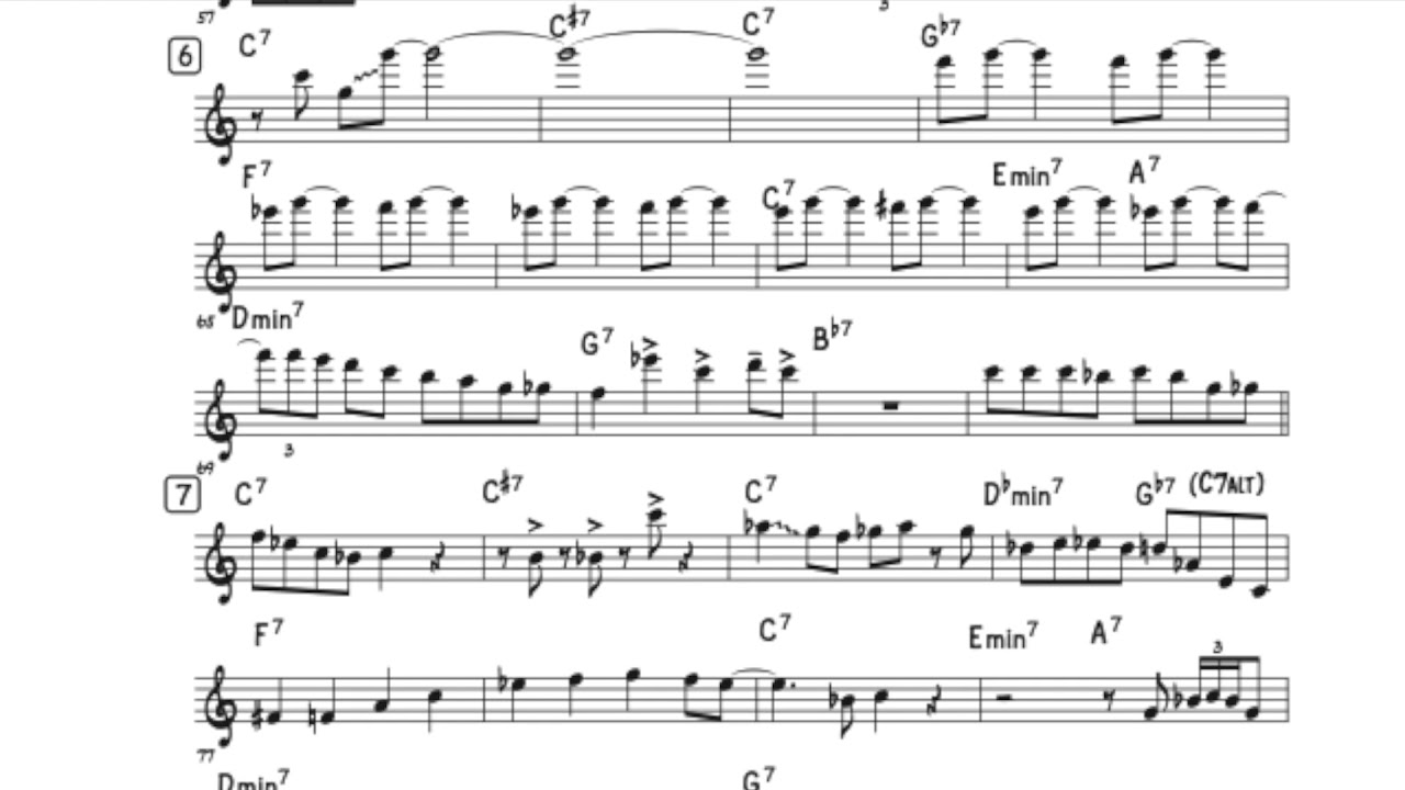 Knuckle Bean - Freddie Hubbard Solo Transcription
