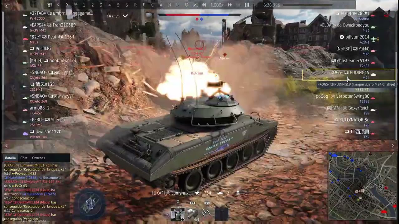 T-34/57 exterminator on 7.7, 13 kills.