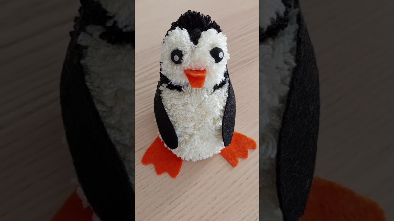 🐧 DIY Yarn Toy Penguin 