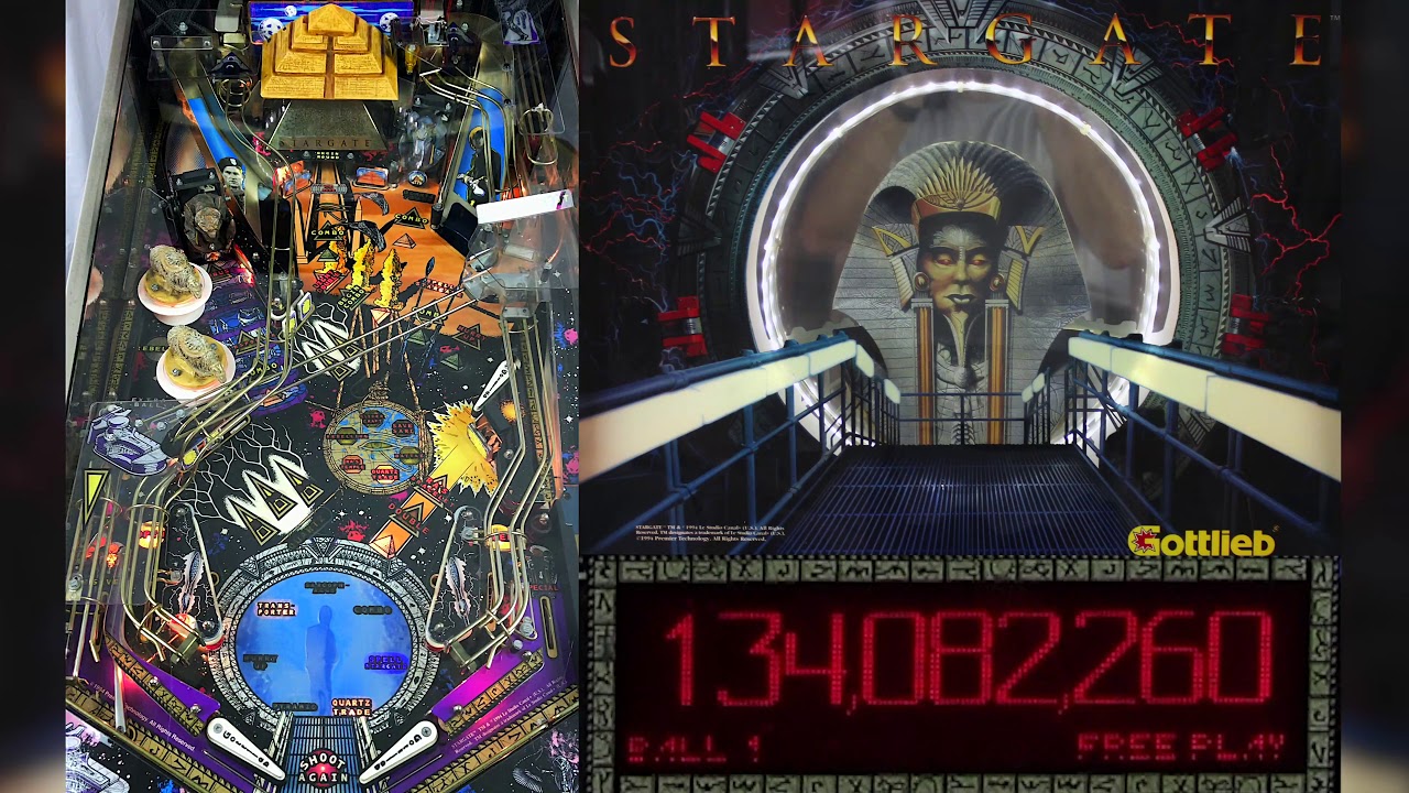 Stargate 1995 Pinball Machine by Gottlieb - Game Play