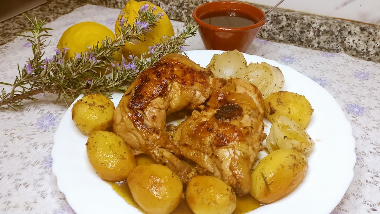 #pollo #al #limon #y #romero#en#olla#express