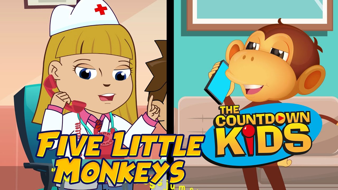 Five Little Monkeys - The Countdown Kids | Kids Songs & Nursery Rhymes | Lyric Video
