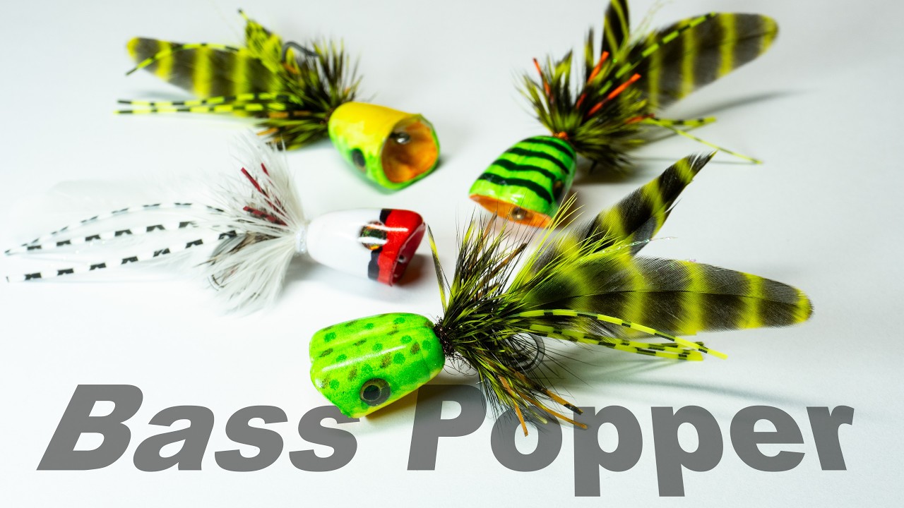 Bass Popper Fly - Bass Series - McFly Angler fly Tying Tutorial
