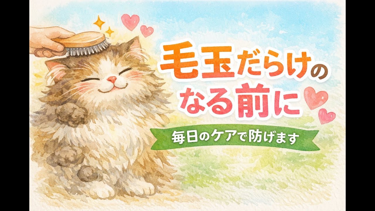 毛玉だらけになる前に｜長毛猫のための毎日ケア完全ガイド