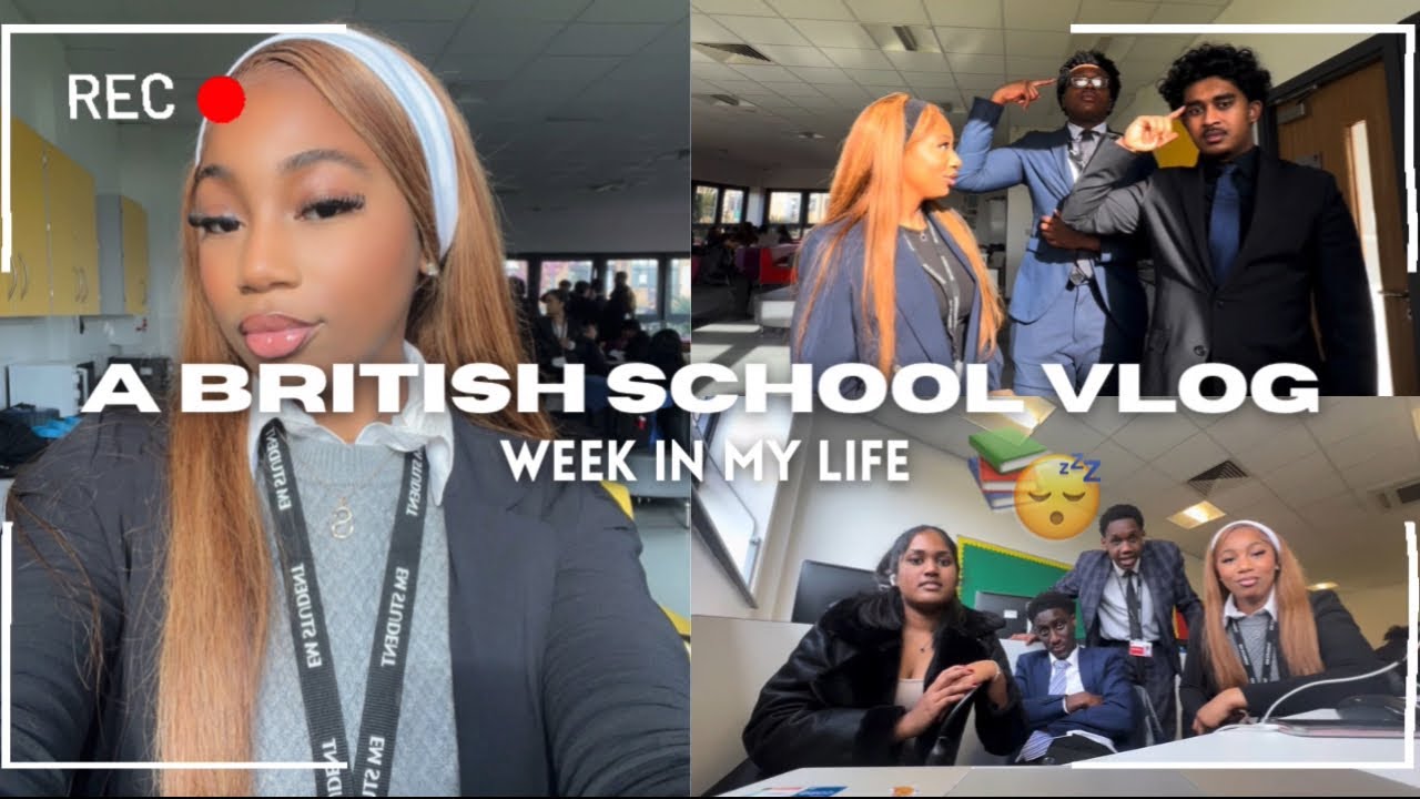 A BRITISH SCHOOL WEEK VLOG | what it’s really like in a British school… | Sixthform | 4arahh