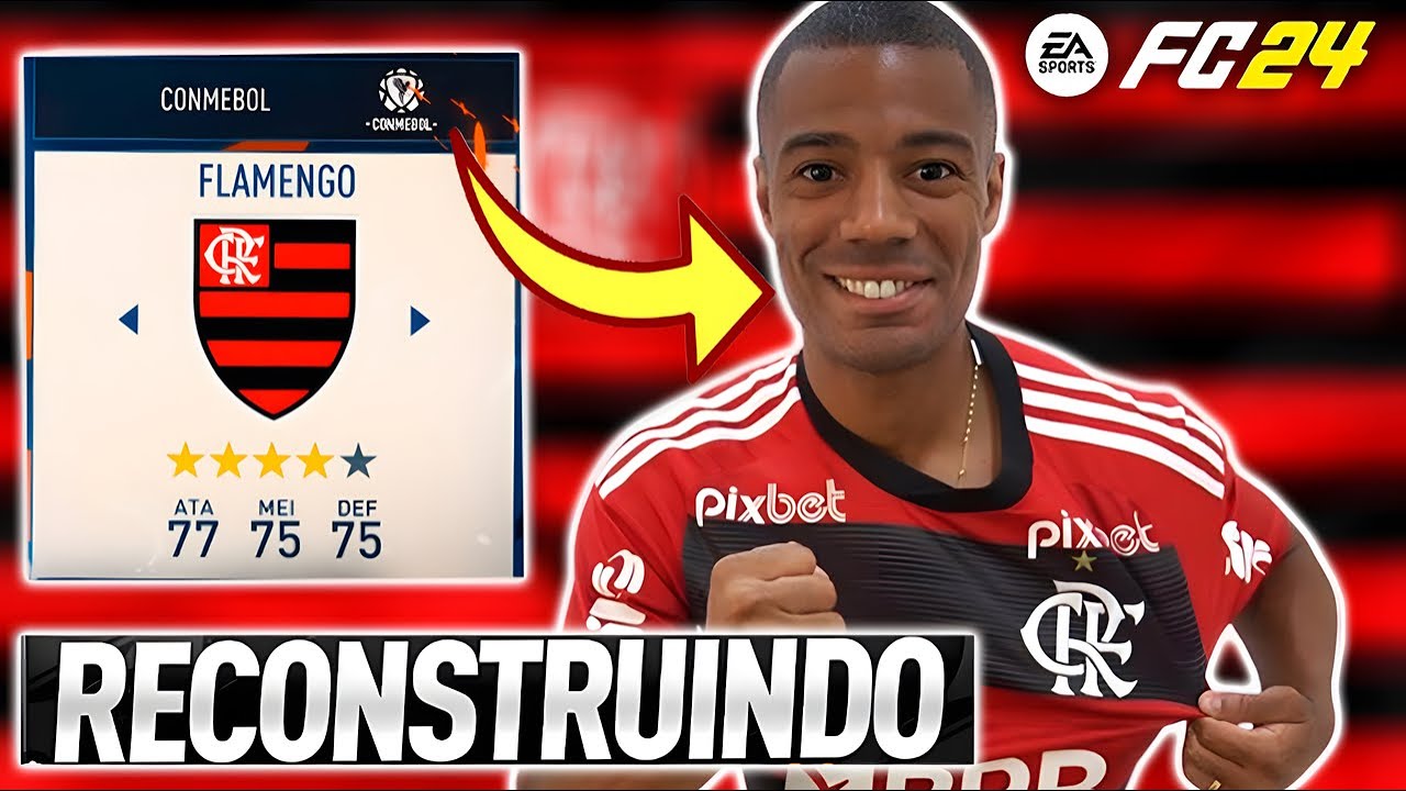 RECONSTRUINDO O FLAMENGO! 1 TEMPORADA É POSSÍVEL GANHAR TUDO? FC 24 - MODO CARREIRA!