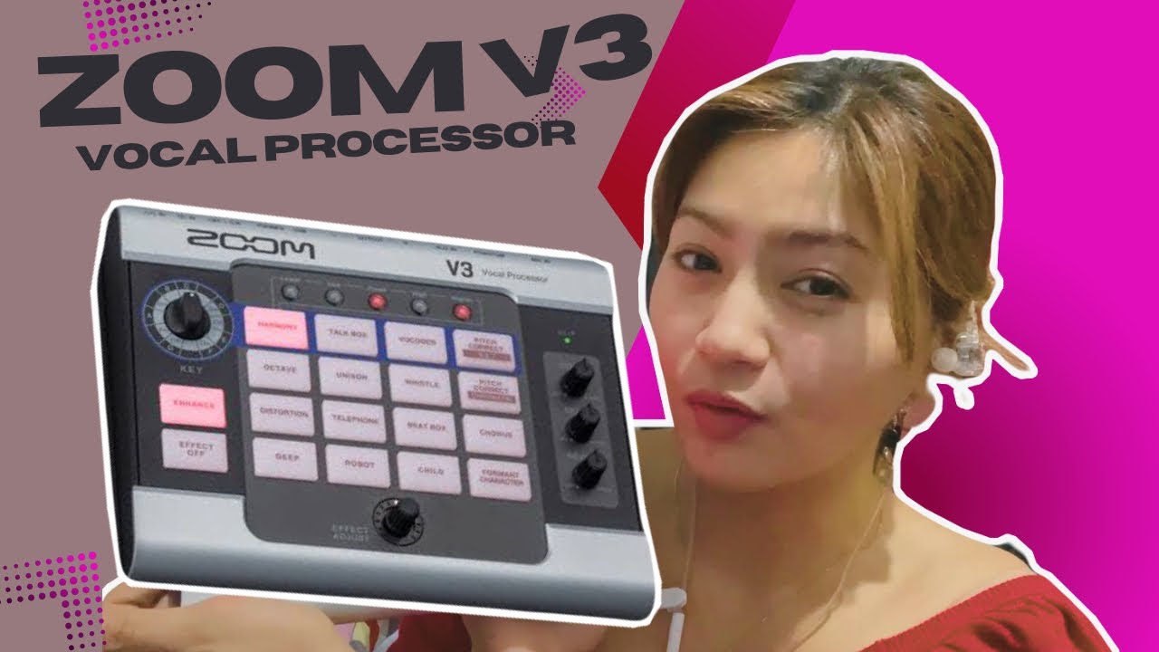 How to use ZOOM V3 Vocal Processor Vocal Effects/Audio Interface Tagalog Review