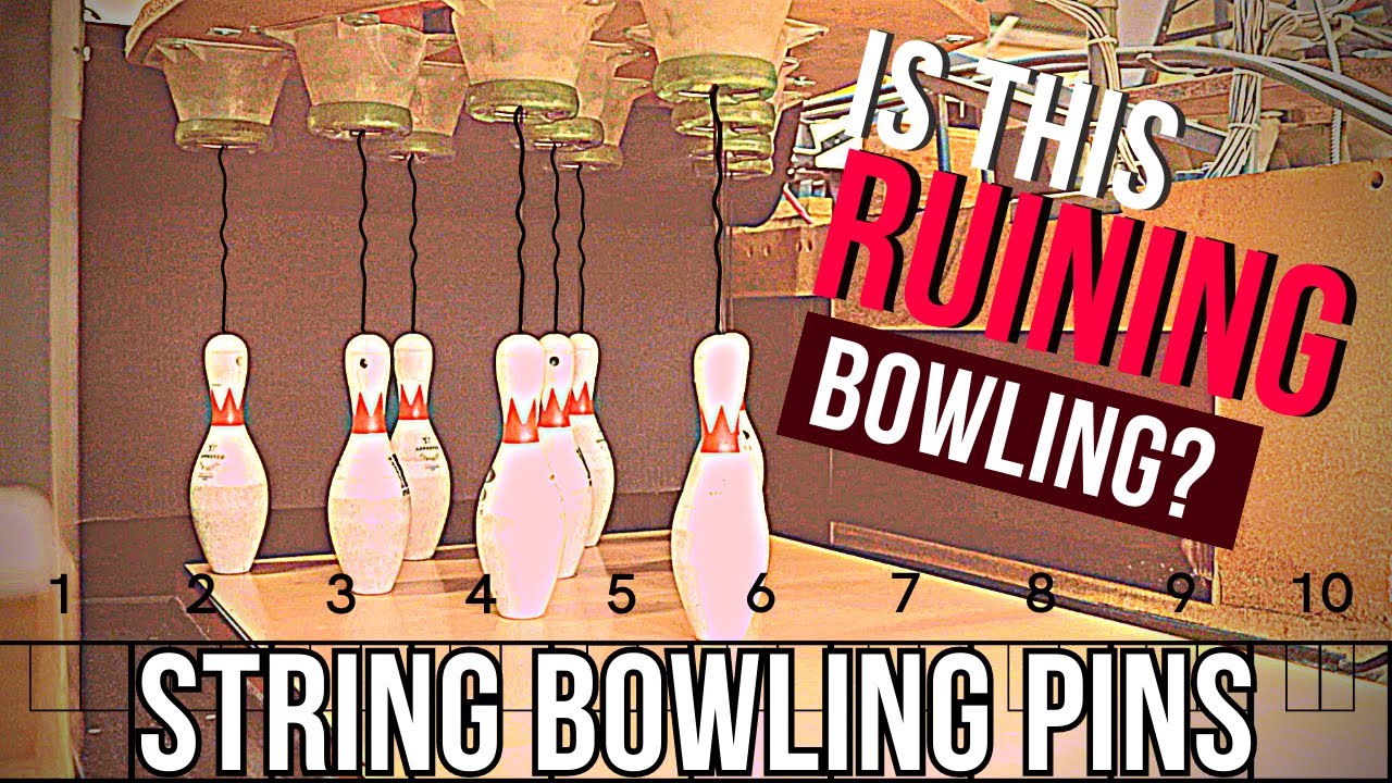 THE FUTURE OF BOWLING??? | String Pin Bowling vs Free Fall!!  |  INSANE Split Conversions??