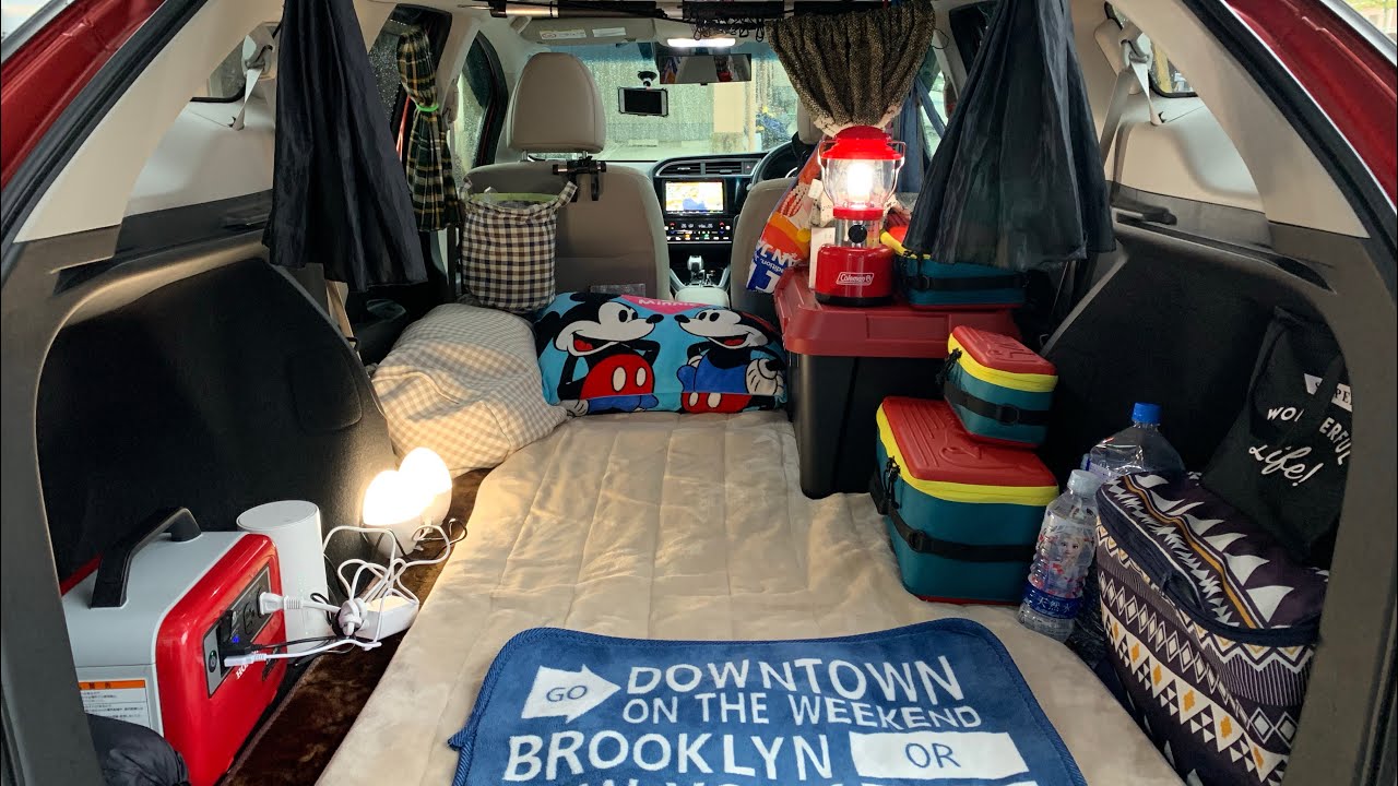 ホンダシャトルの車中泊用動く秘密基地⁉️