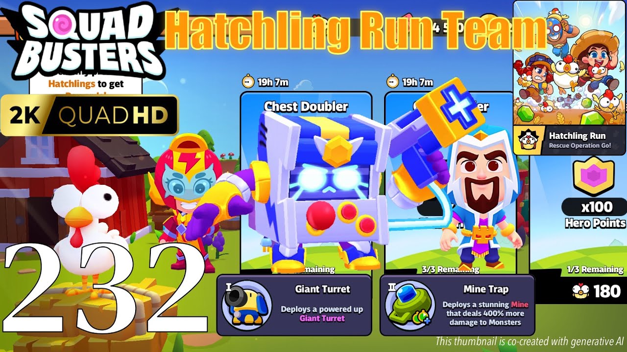Squad Busters - Walkthrough Gameplay Part 232 - 8-Bit, Max, Wizard - Hatchling Run Team completed