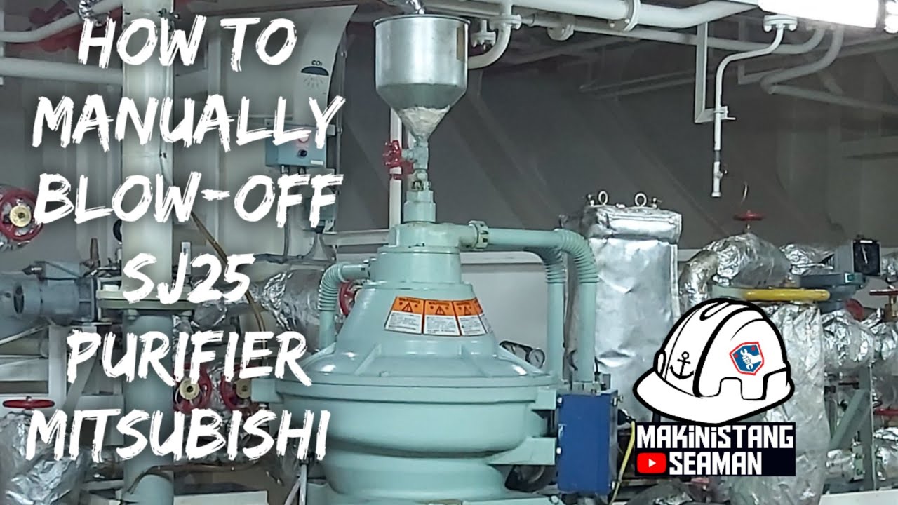 How to Blow-off manually SJ25 Purifier Mitsubishi