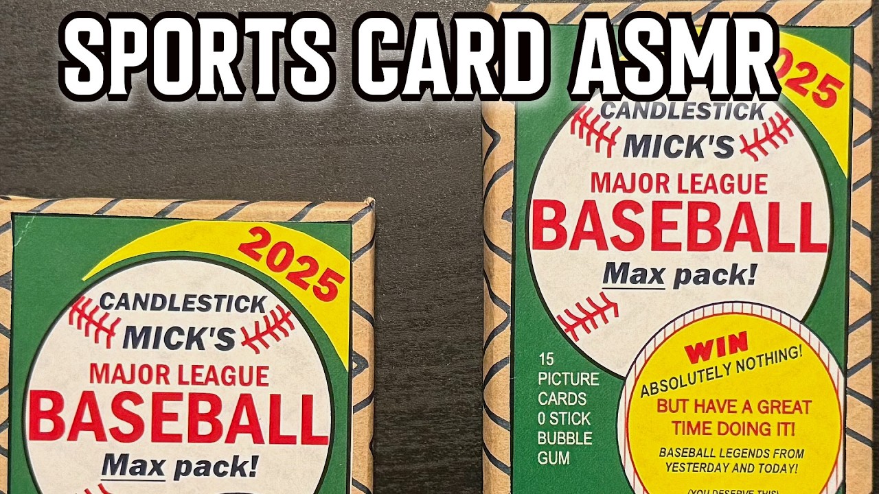 Let's trade some baseball cards and make ASMR triggers | Sports Card ASMR