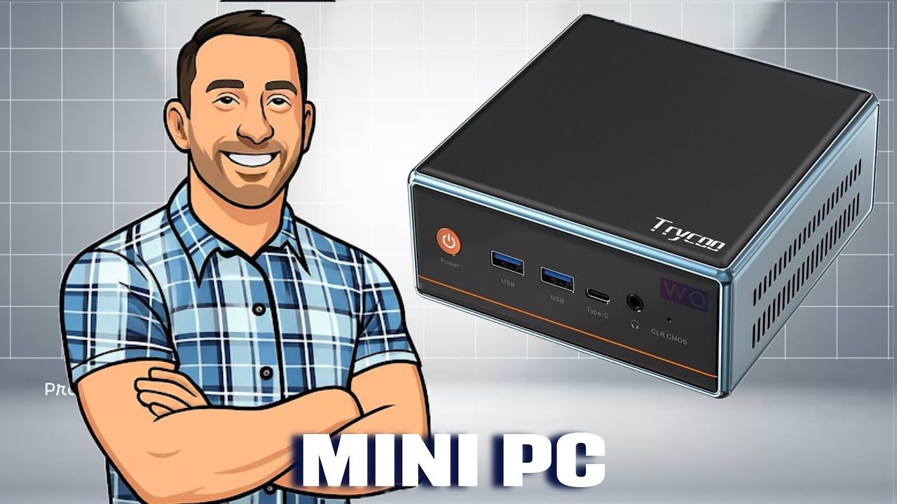 Trycoo Mini PC AMD Ryzen 5 5600H(4.0GHz) Mini Processors 16GB DDR4 RAM 512GB SSD Micro PC pd
