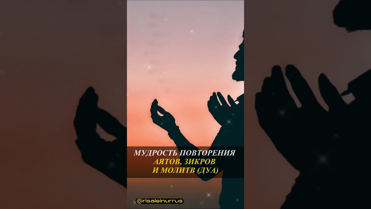 Мудрость повторения аятов, зикров и молитв #дуа #shorts