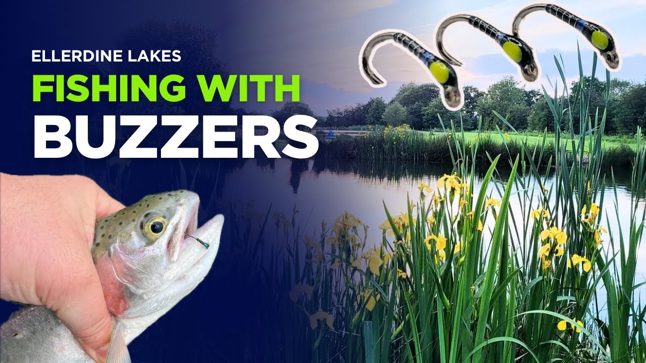 Fly Fishing UK - Buzzer Fishing - Ellerdine Lakes - Stillwater Trout Fishing
