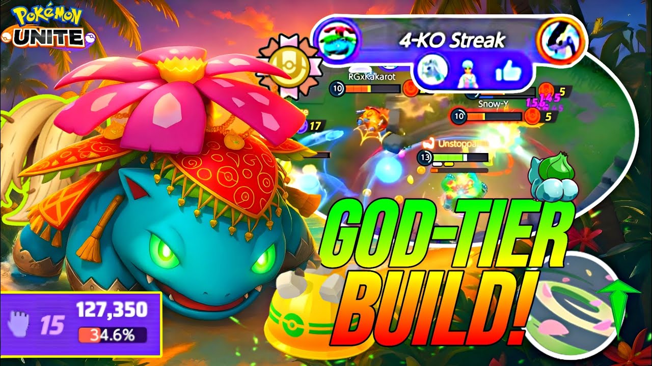 COUNTER EVERY POKEMON WITH THIS INSANELY BROKEN GOD-TIER META BUILD OF VENUSAUR! 💀🔥 | Pokemon Unite