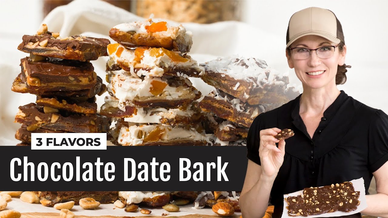 Viral Chocolate Date Bark Recipe | Snickers, Almond Joy & White Chocolate!