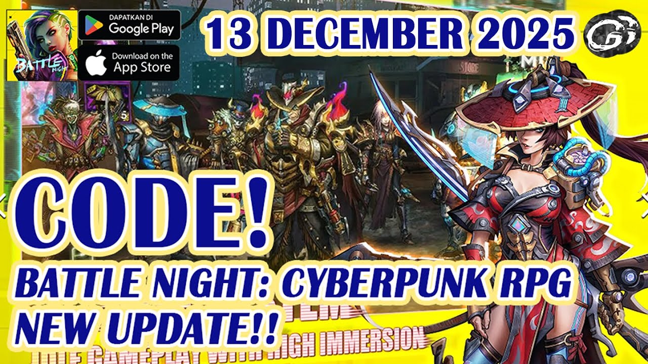 🎁NEW CODE Battle Night: Cyberpunk RPG Giftcode & Redeem 13 December 2025 - Mobile Game (Android)