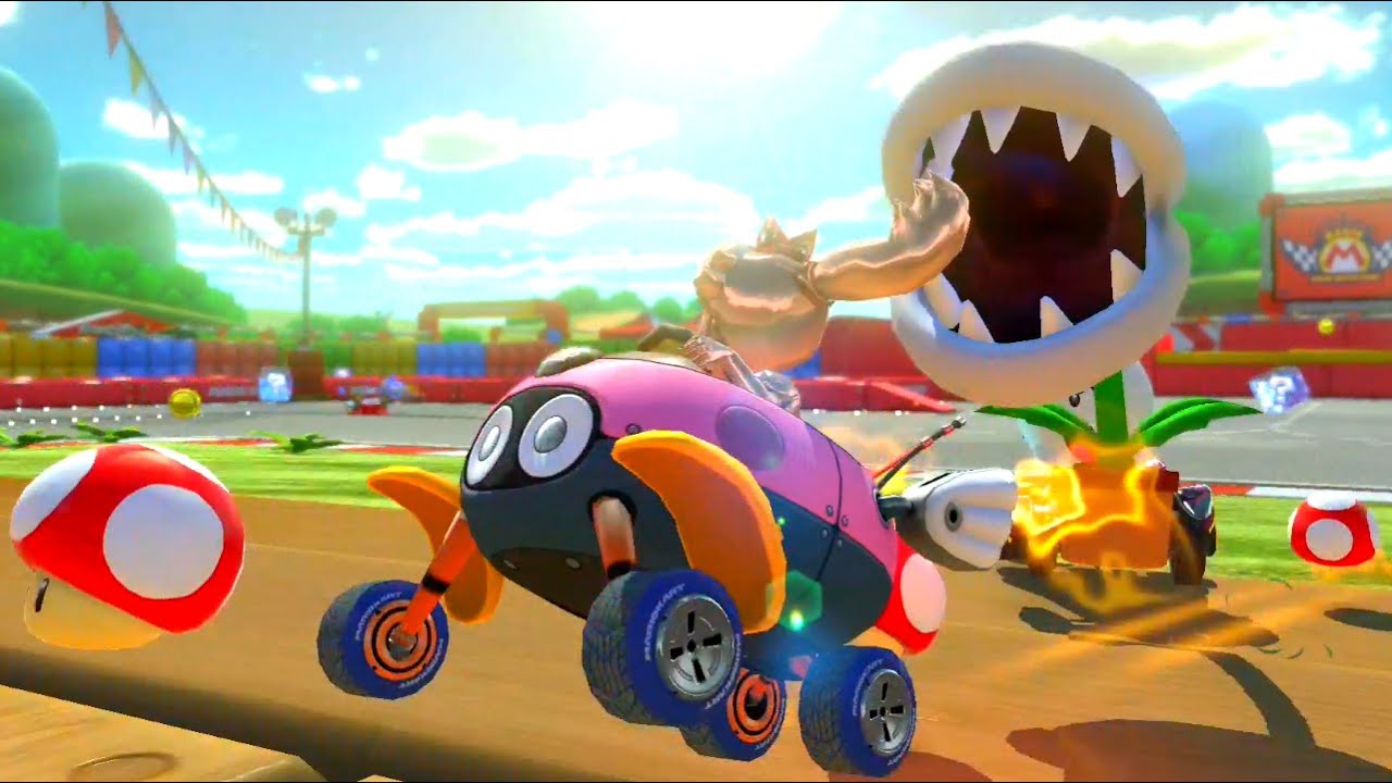 【勝ち残りバトル】ベビィデイジー vs ピンクゴールドピーチでパックンVSスパイ！ひらり最強！ポニテ舞って、パックン余裕回避⁈ 【マリオカート8DX】実況なし