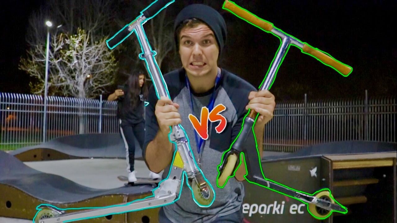WALMART RAZOR SCOOTER VS MINI SCOOTER!! SCOOTER TRICKS