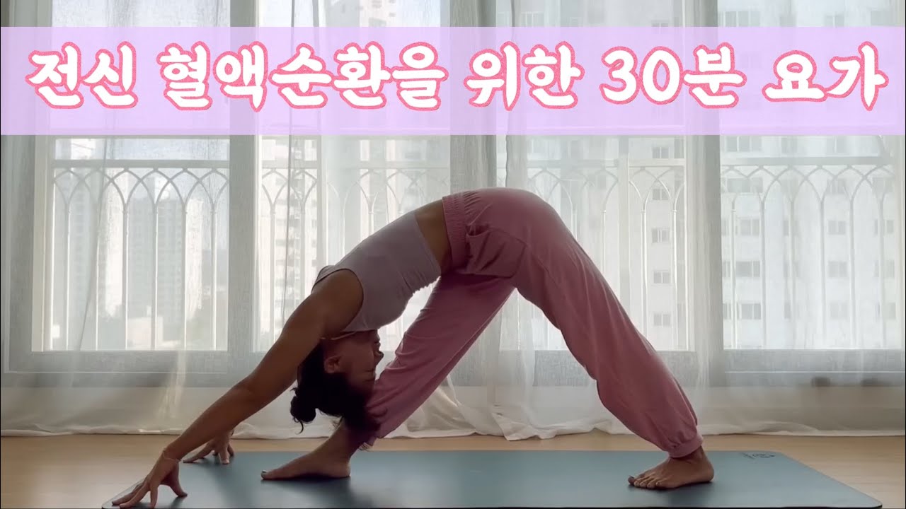 [서리요가#483] 유난히 피곤한날 하기 좋은 30분 요가/ 혈액순환, 전신요가