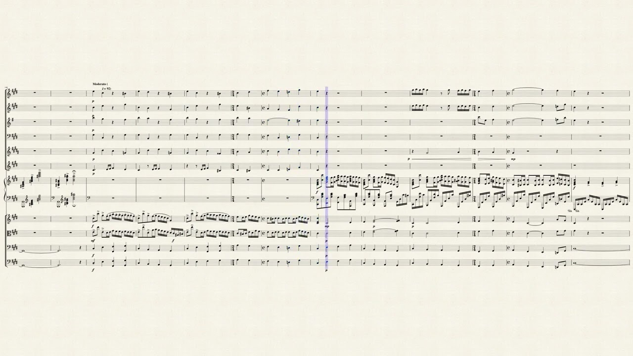 Concerto pour piano  I. Moderato