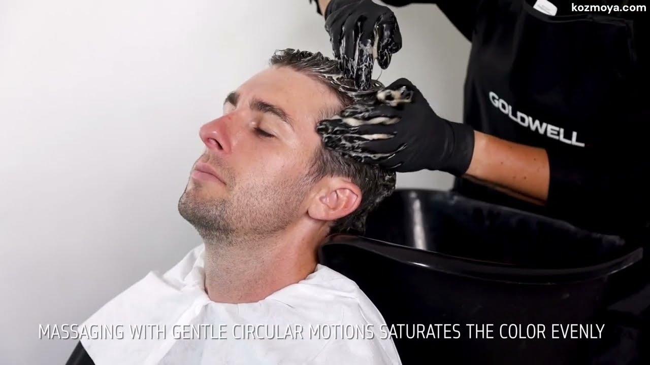 Как использовать мужскую краску для волос Goldwell Men ReShade / средство для обесцвечивания / ко...
