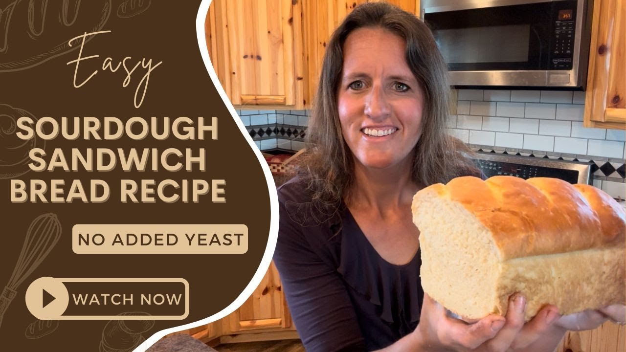 Easy Sourdough Sandwich Bread Recipe || No Added Yeast || No Stretching Or Folding || Long Fermented