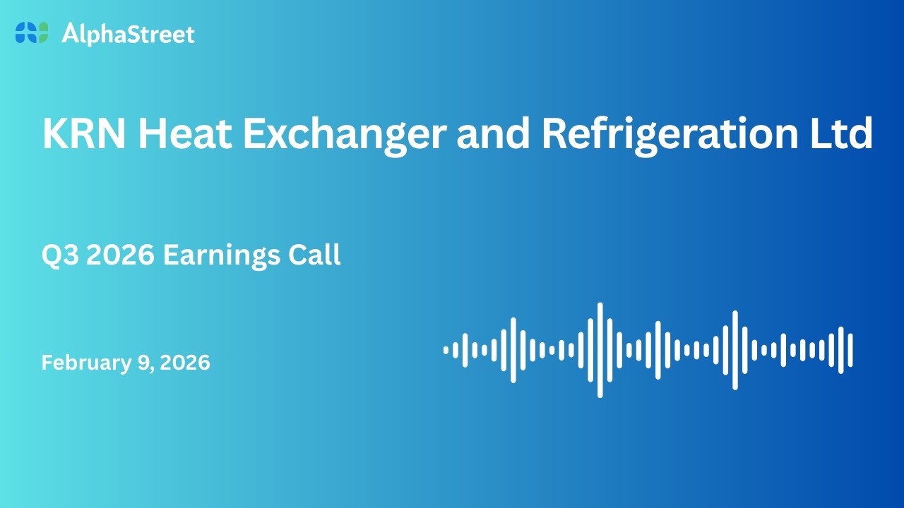 KRN Heat Exchanger and Refrigeration Ltd Q3 FY2025-26 Earnings Conference Call