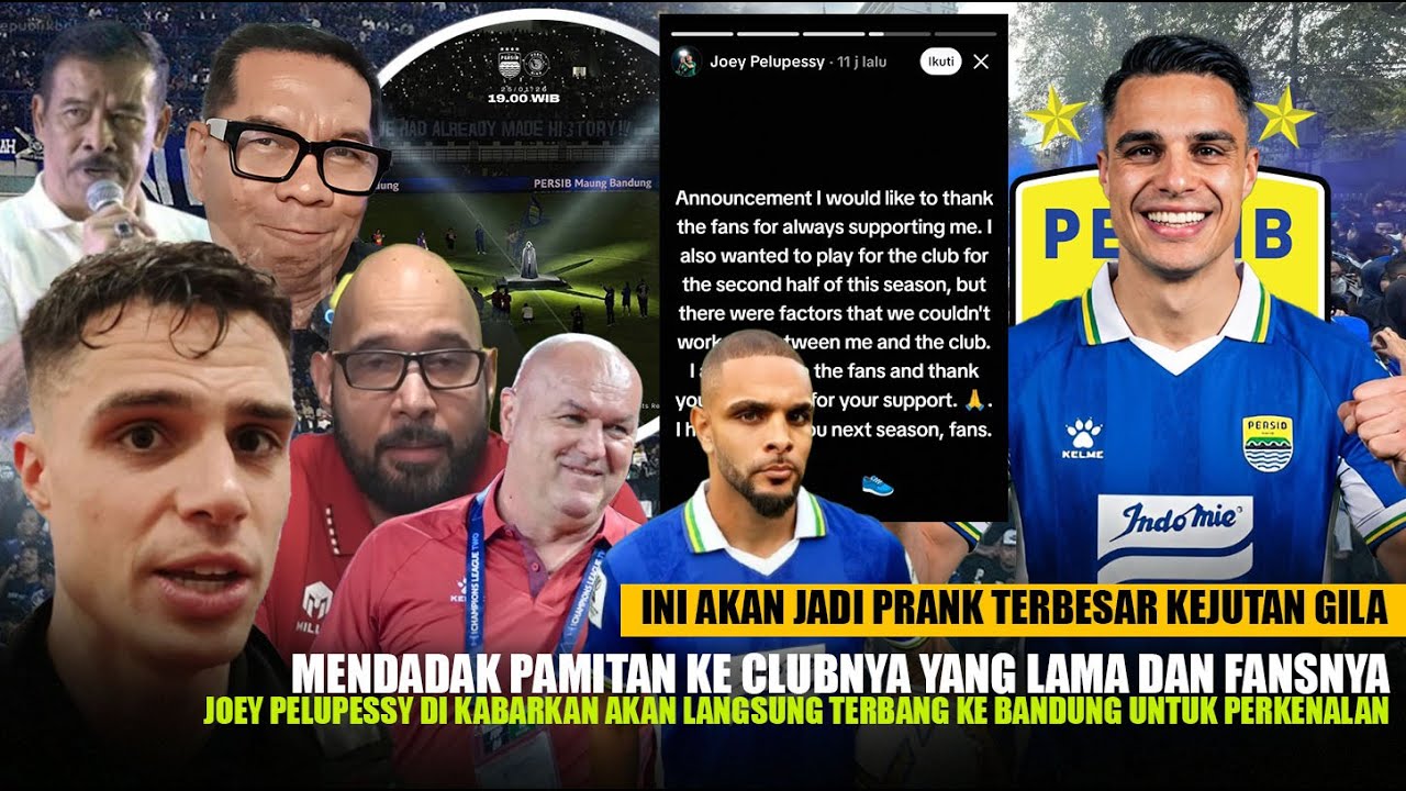 Prank Kejutan Terbesar!! Bukti Joey Mau Terbang ke Bandung sudah Jelas : Mau di Perkenalkan Persib