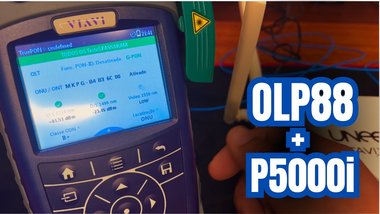 POWER PON E MICROSCÓPIO VIAVI OLP88 + P5000i | DIA A DIA DE PROVEDOR #telecom #viavi