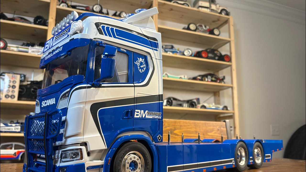 Часть 6. Сборка комбинированного грузовика Tamiya Scania RC.