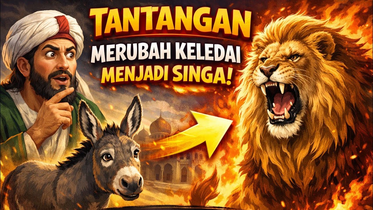 ABU NAWAS DITANTANG MERUBAH KELEDAI  MENJADI SINGA || KISAH ABU NAWAS PENGANTAR TIDUR LELAP