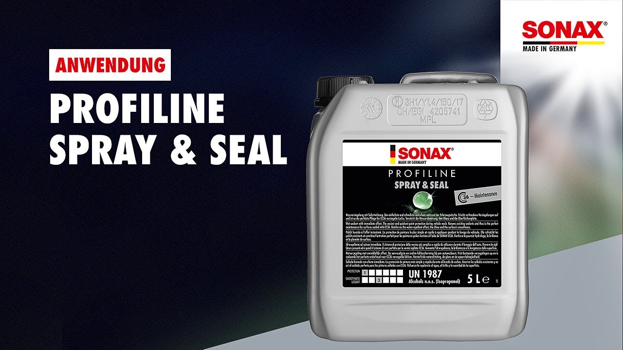 Anwendung SONAX PROFILINE Spray+Seal
