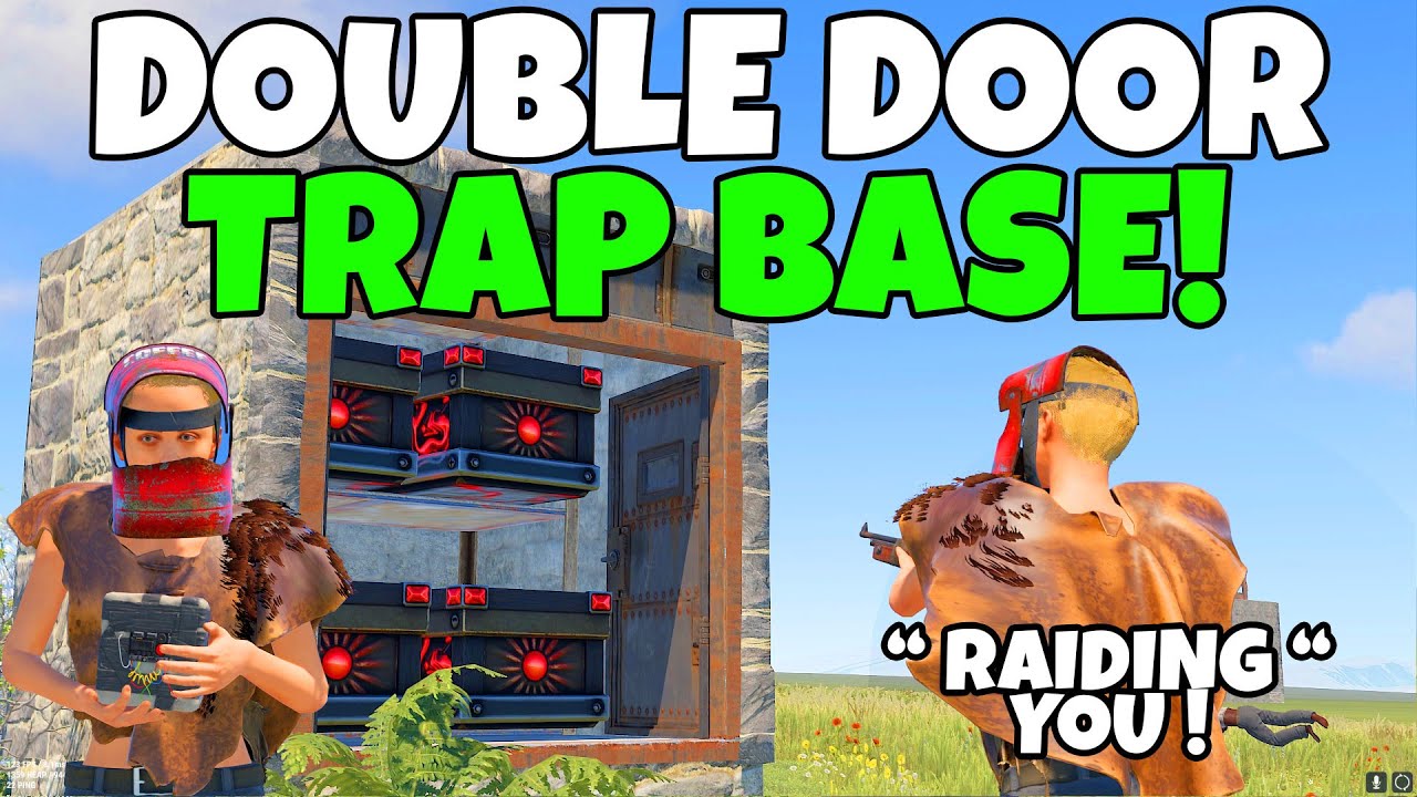 RUST | THE DOUBLE DOOR TRAP BASE that's OVERPOWERED!