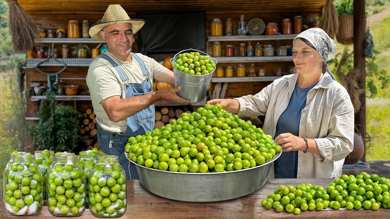 How to Pickle, Jam & Bake Green Cherry Plums – Village Cooking Day