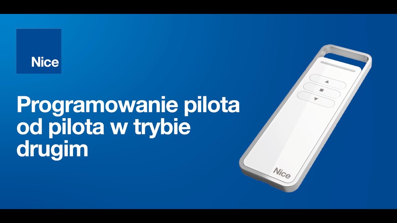 ERA PLUS i ERA MAT - programowanie pilota od pilota w trybie drugim