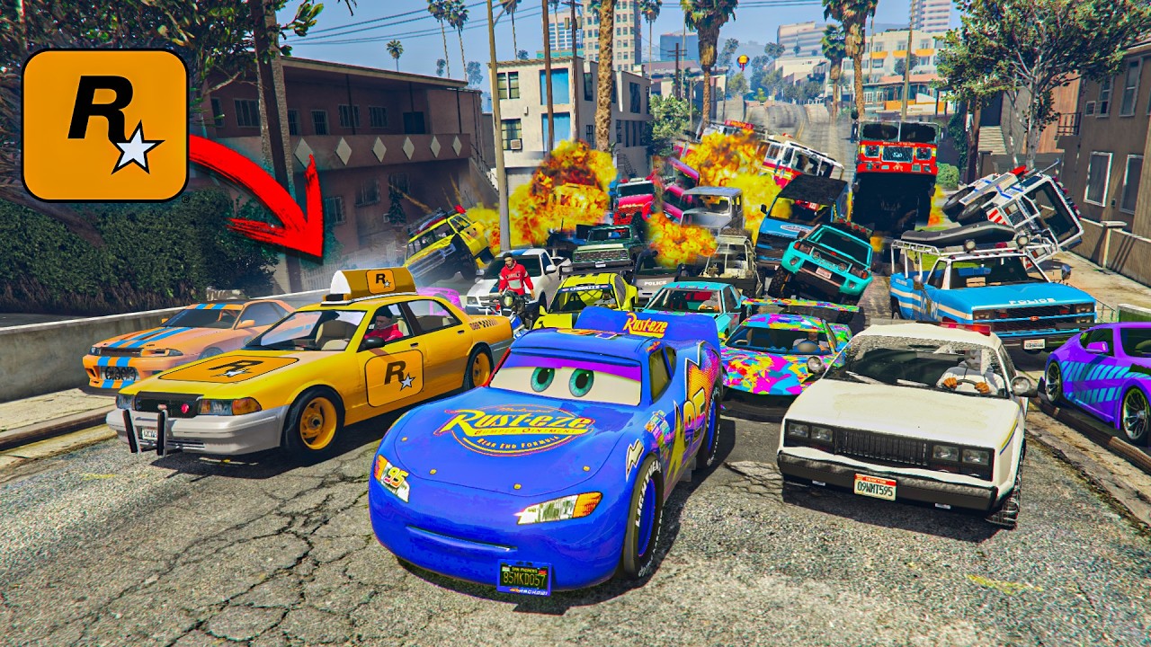 EL ÚLTIMO EXPLOTA CON COCHES ALEATORIOS! JUEGO CON UN ADMIN DE ROCKSTAR!! - GTA 5 ONLINE