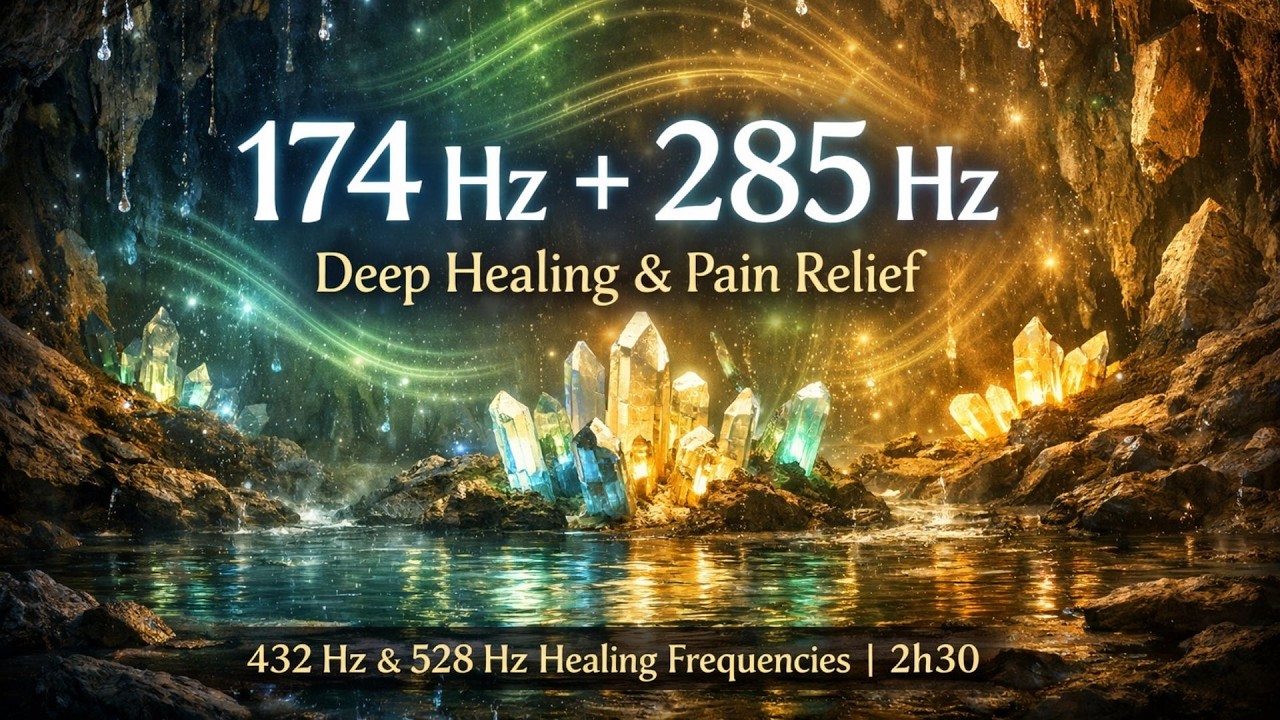 Solfeggio Foundation Tones 174 & 285 Hz | Immune Boost & Regeneration (2h30)
