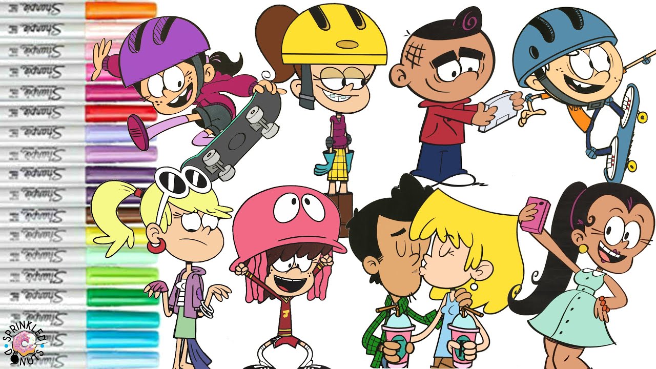 The Loud House & Casagrandes Coloring Book Pages Lori Leni Luan Lynn Lincoln Bobby Ronnie Anne