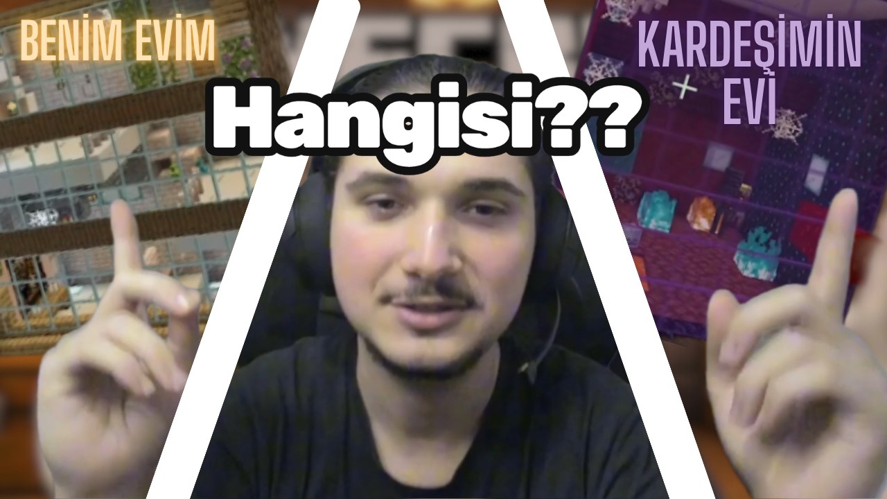 Hangimizin Evi Daha iyi?? / Kardeşimle Minecraft